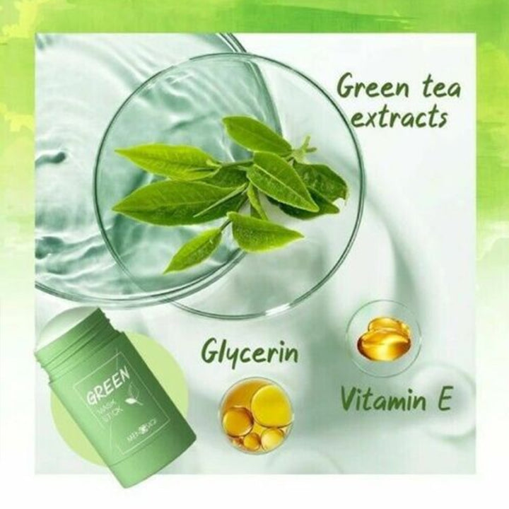 Green Tea Cleansing Mask Stick- Oil Control and Anti-Acne