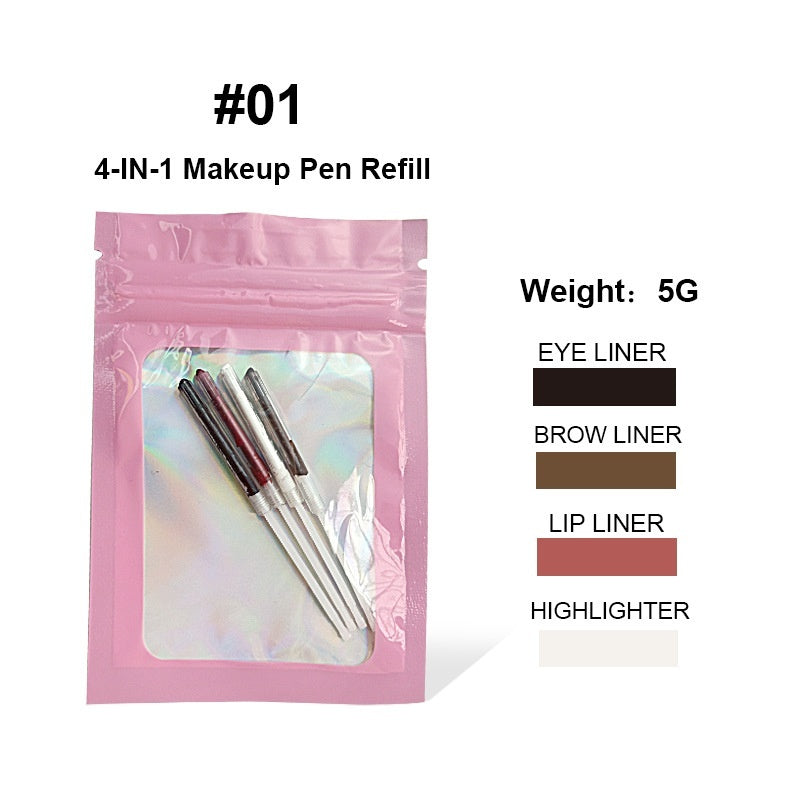 4 in 1 make up pen - Highlighter, Lip Liner ,Eyeliner, Eyebrow Pencil