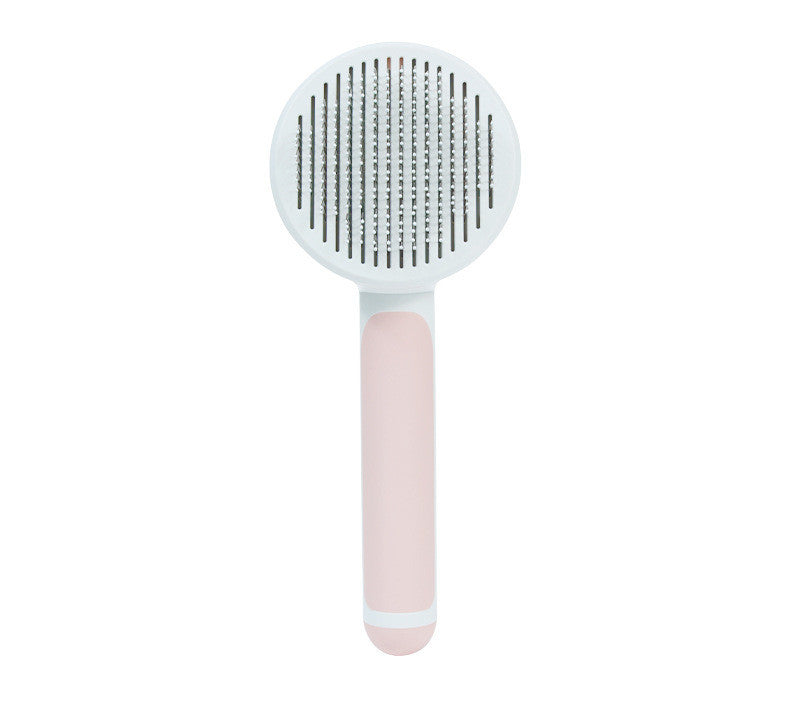 Round Handle Pet Comb for Easy Grooming & Detangling