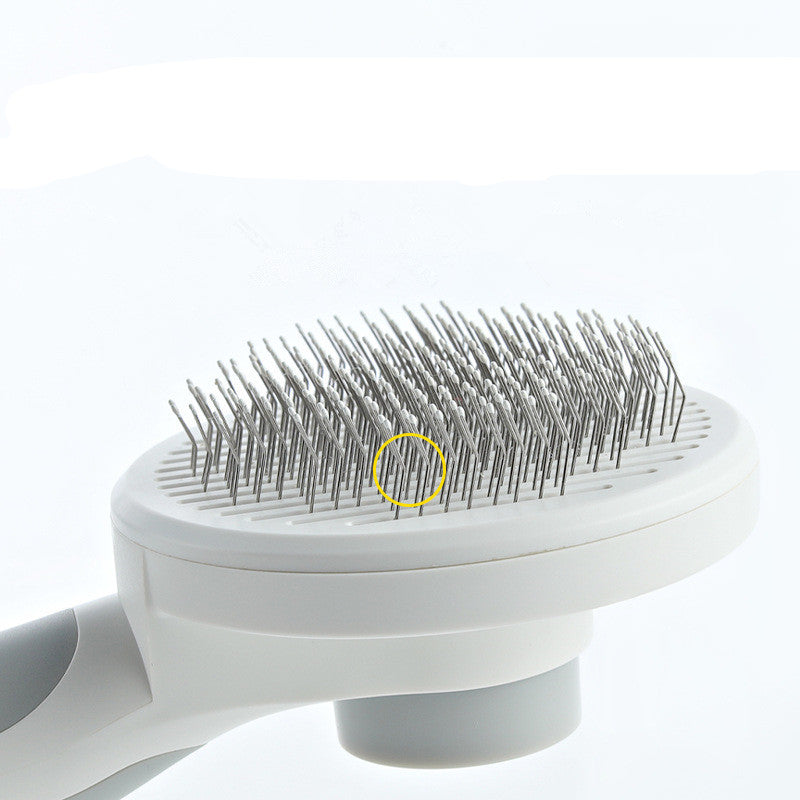Round Handle Pet Comb for Easy Grooming & Detangling