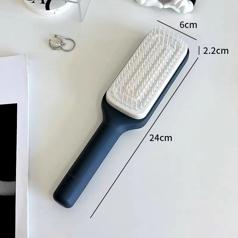 4-in-1 Self-Cleaning Hair Brush – Scalable, Rotating, Anti-Static Massage Comb for Easy Hair Care