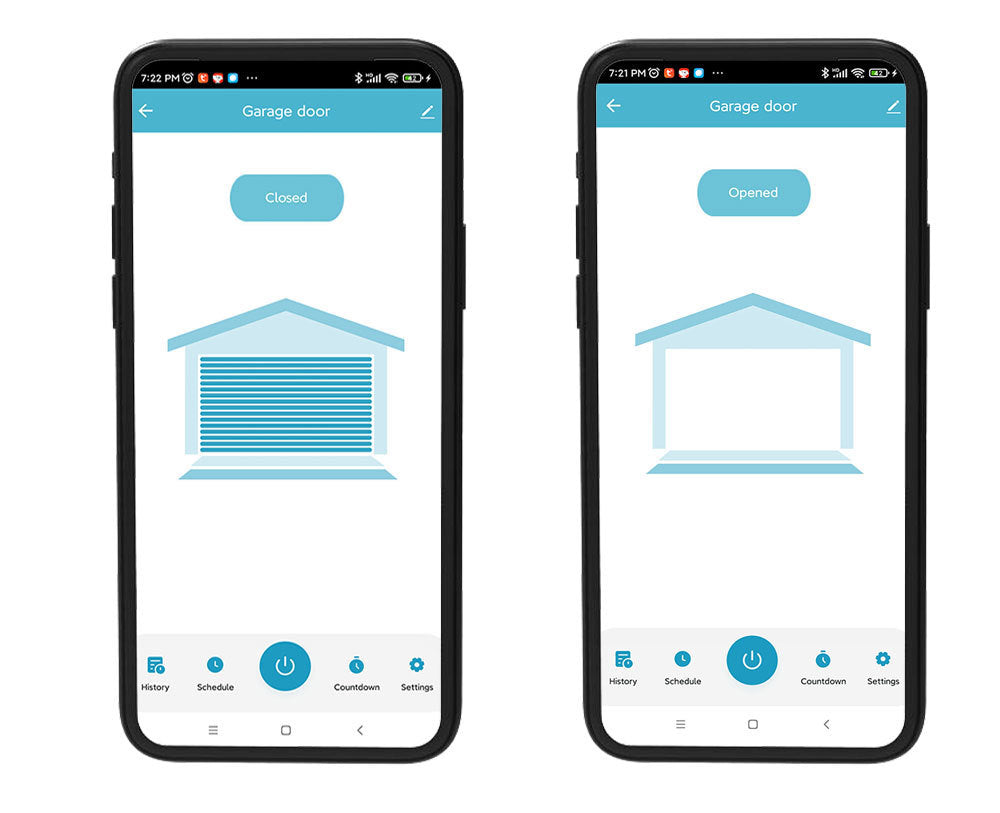 Graffiti Smart WiFi Garage Door Opener – Remote App Control & Voice Assistant Compatible
