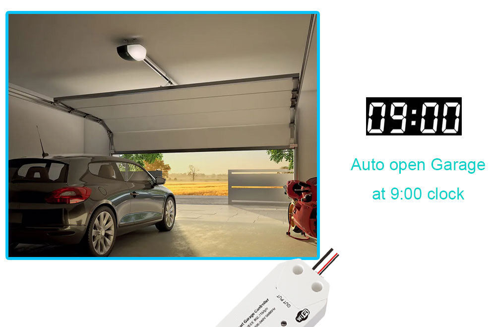 Graffiti Smart WiFi Garage Door Opener – Remote App Control & Voice Assistant Compatible