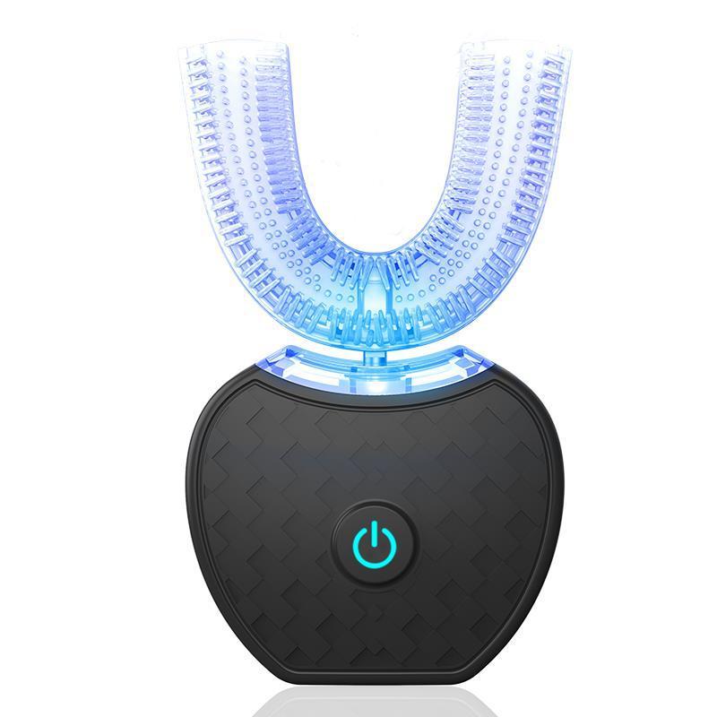 Electric Toothbrush - 360 Degrees Intelligent Automatic brush - Waterproof U Type Tooth Brush Whitening Blue Light USB Charging