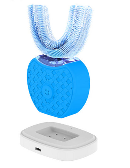 Electric Toothbrush - 360 Degrees Intelligent Automatic brush - Waterproof U Type Tooth Brush Whitening Blue Light USB Charging