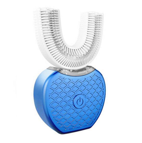 Electric Toothbrush - 360 Degrees Intelligent Automatic brush - Waterproof U Type Tooth Brush Whitening Blue Light USB Charging