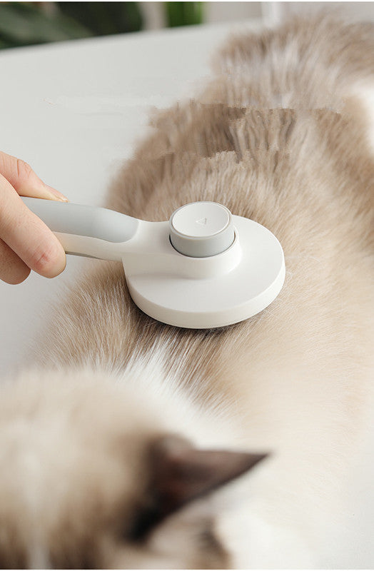 Round Handle Pet Comb for Easy Grooming & Detangling