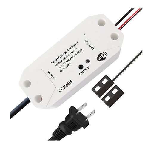 Graffiti Smart WiFi Garage Door Opener – Remote App Control & Voice Assistant Compatible