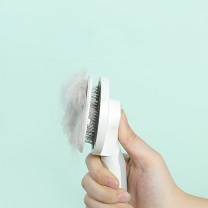 Round Handle Pet Comb for Easy Grooming & Detangling