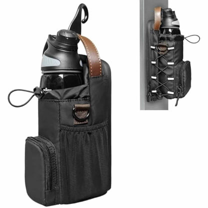 Waterproof Magnetic Water Bottle Sling Bag – Adjustable, Large-Capacity Crossbody for Gym, Sports & Travel