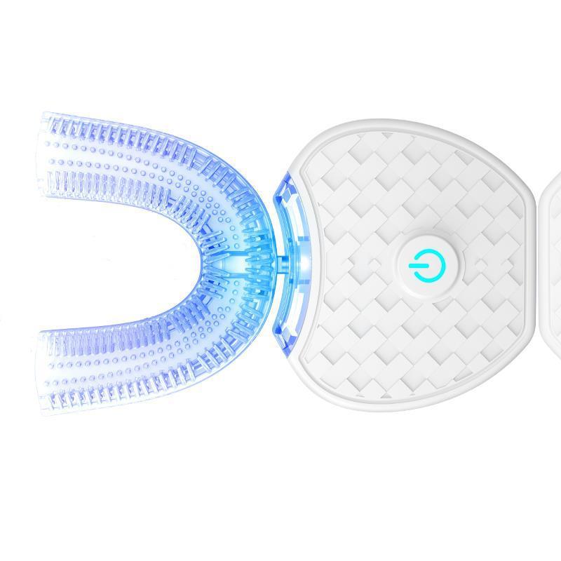 Electric Toothbrush - 360 Degrees Intelligent Automatic brush - Waterproof U Type Tooth Brush Whitening Blue Light USB Charging