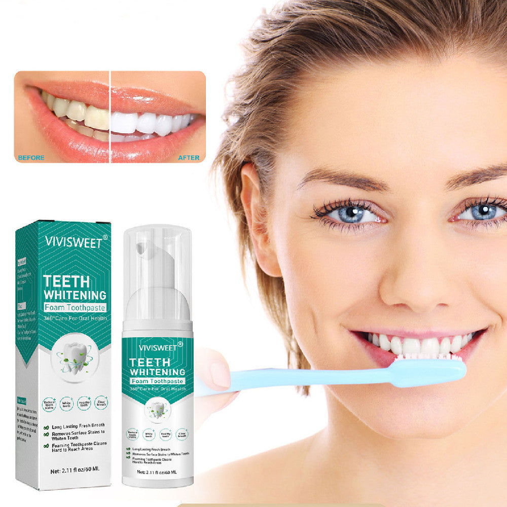 Teeth/Tooth Whitening Mousse - Remove Smoke Stain Mousse Toothpaste