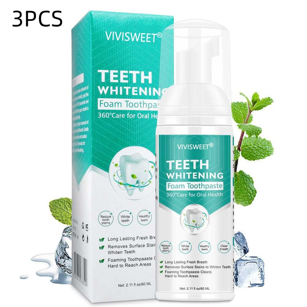 Teeth/Tooth Whitening Mousse - Remove Smoke Stain Mousse Toothpaste