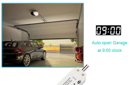 Graffiti Smart WiFi Garage Door Opener – Remote App Control & Voice Assistant Compatible